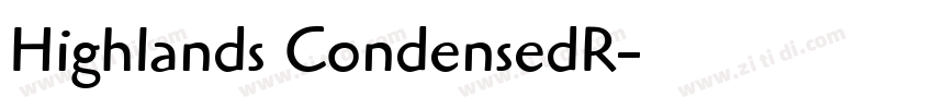 Highlands CondensedR字体转换